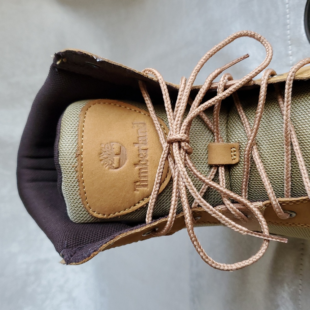 🆕️ TIMBERLAND Davis Square L/F Boot Wheat Nubuck Leather MEN'S SIZE: 13 - Picture 10 of 15